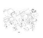 Craftsman 917377841 engine/housing/handle/grassbag diagram