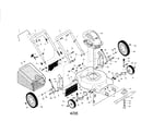 Poulan PO45N21RH rotary mower diagram