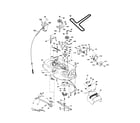 Poulan XT185H42LT mower deck diagram