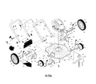 Poulan 96112002500 rotary mower diagram