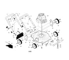 Poulan 96112002300 rotary mower diagram