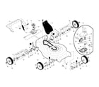Craftsman 917370711 drive control/gear case/wheels diagram