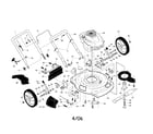 Craftsman 917375520 engine/housing/handle diagram