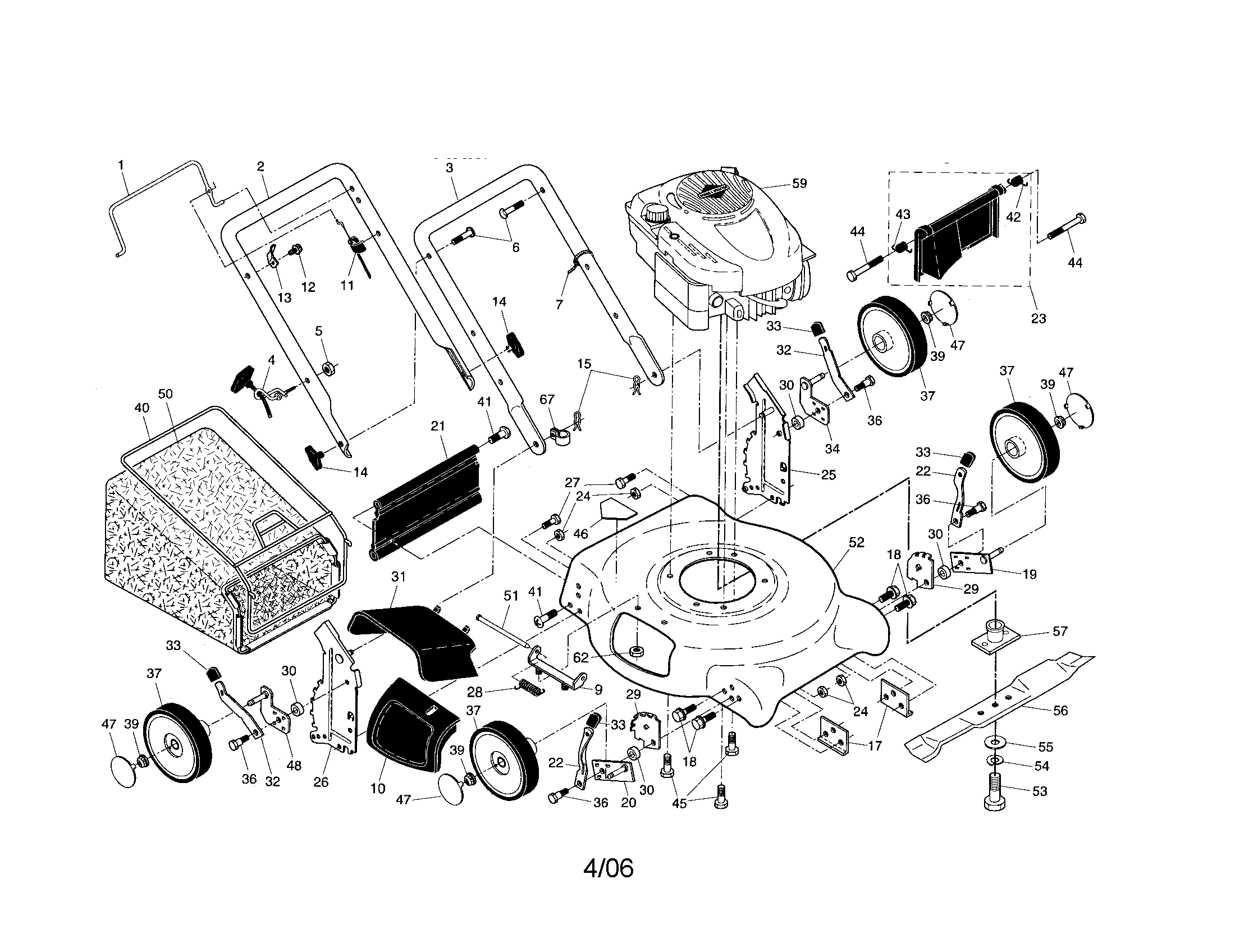 Craftsman lawn mower online model 917 parts diagram