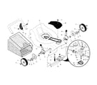 Murray 96147000401 drive control/gear case/wheels diagram