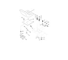 Poulan 96012001500 seat assembly diagram