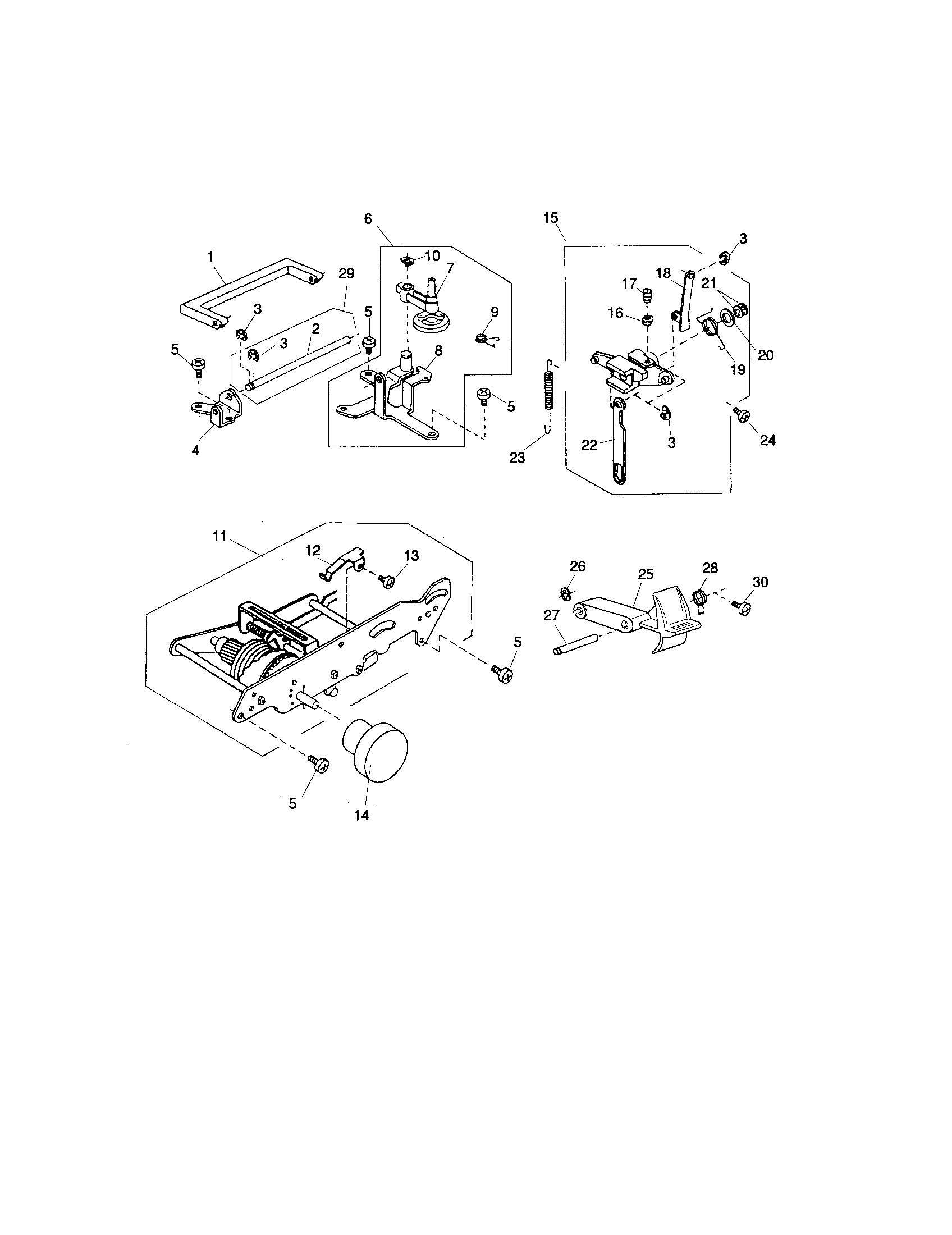 ZIGZAG MECHANISM/FEED REGULATOR