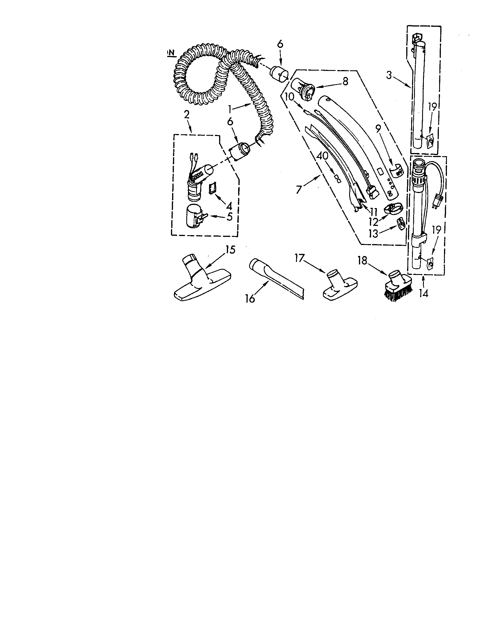 Hose and attachment
