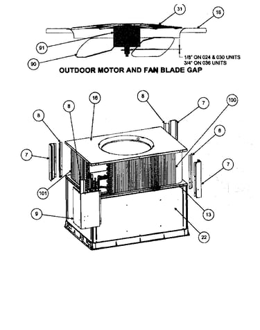 Motor/propeller fan