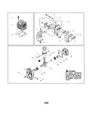 Cylinder/muffler/crankshaft