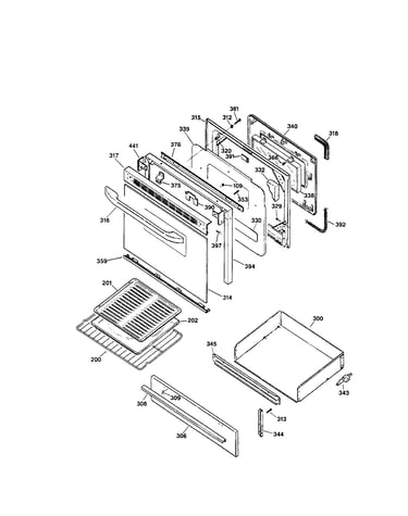 Door and drawer