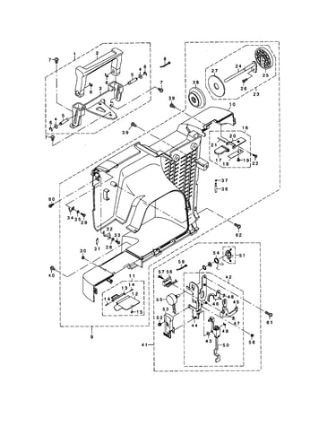 Handle/bh & rear panel