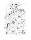 Feed/hook driving shaft