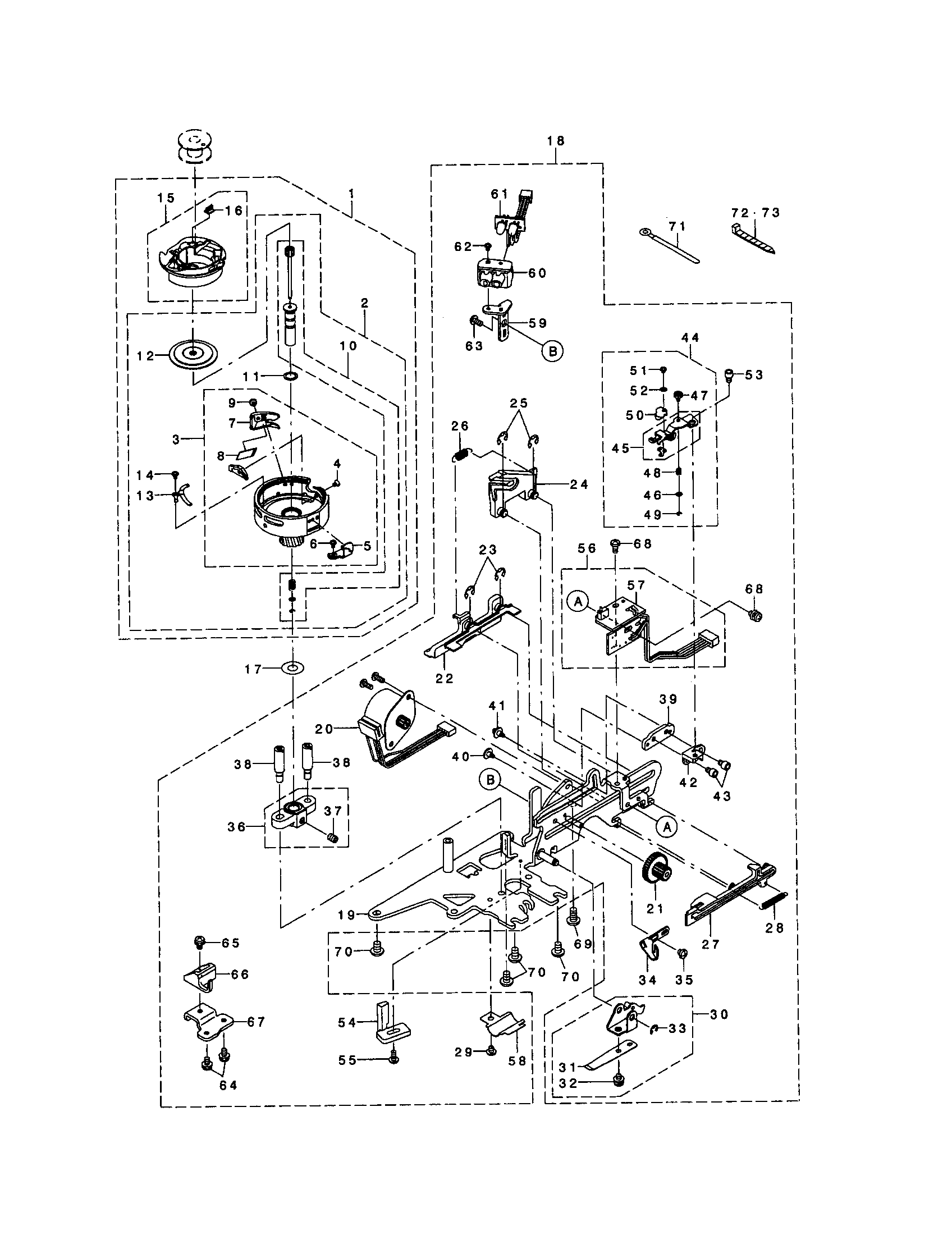Hook/bobbin thread supply
