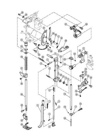 Needle bar/z link bracket