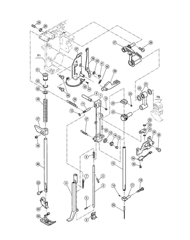 Needle bar/z link bracket