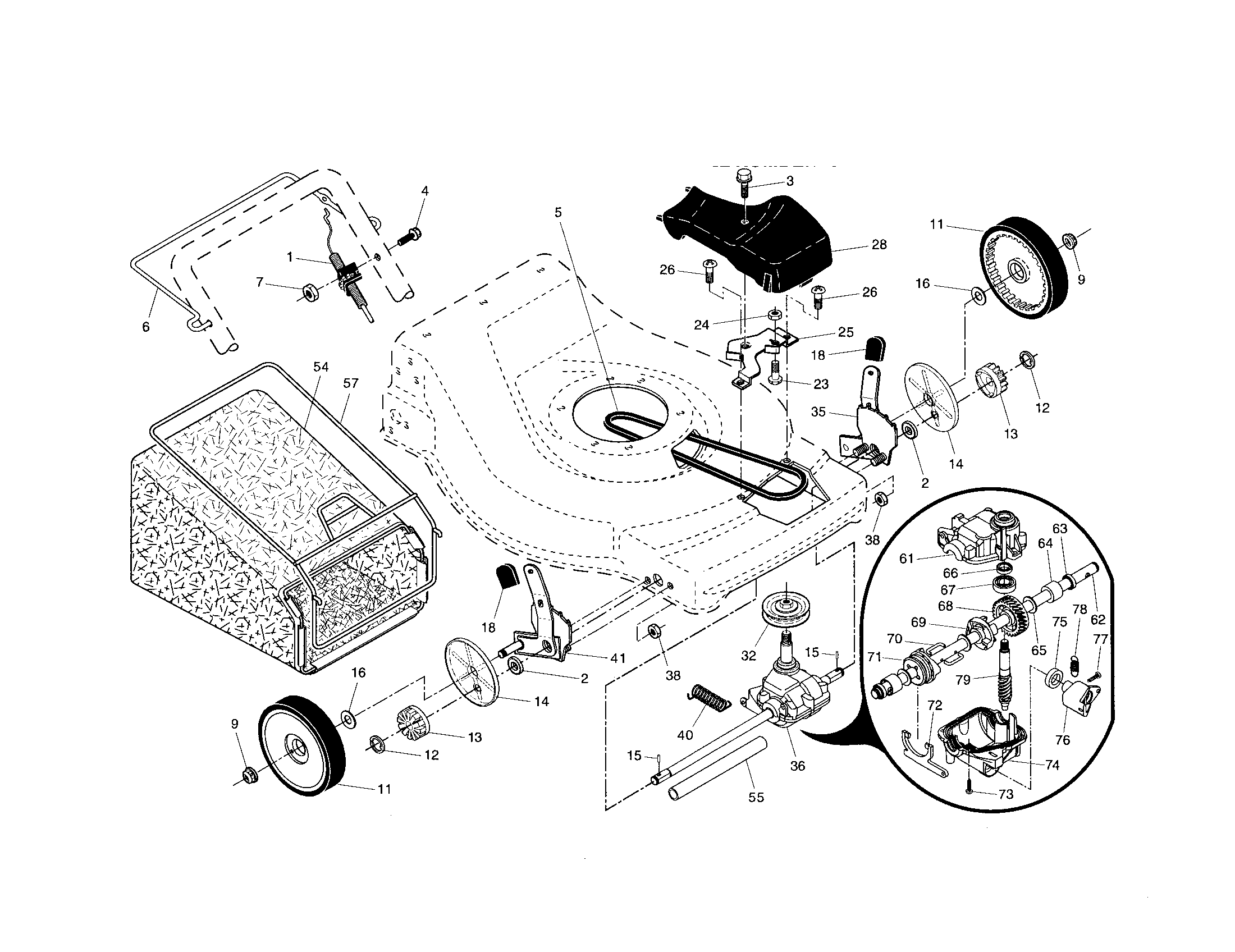 DRIVE CONTROL/GEAR CASE/WHEELS