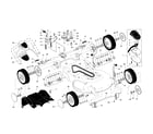 Craftsman 917377940 drive control/gear case/wheels diagram