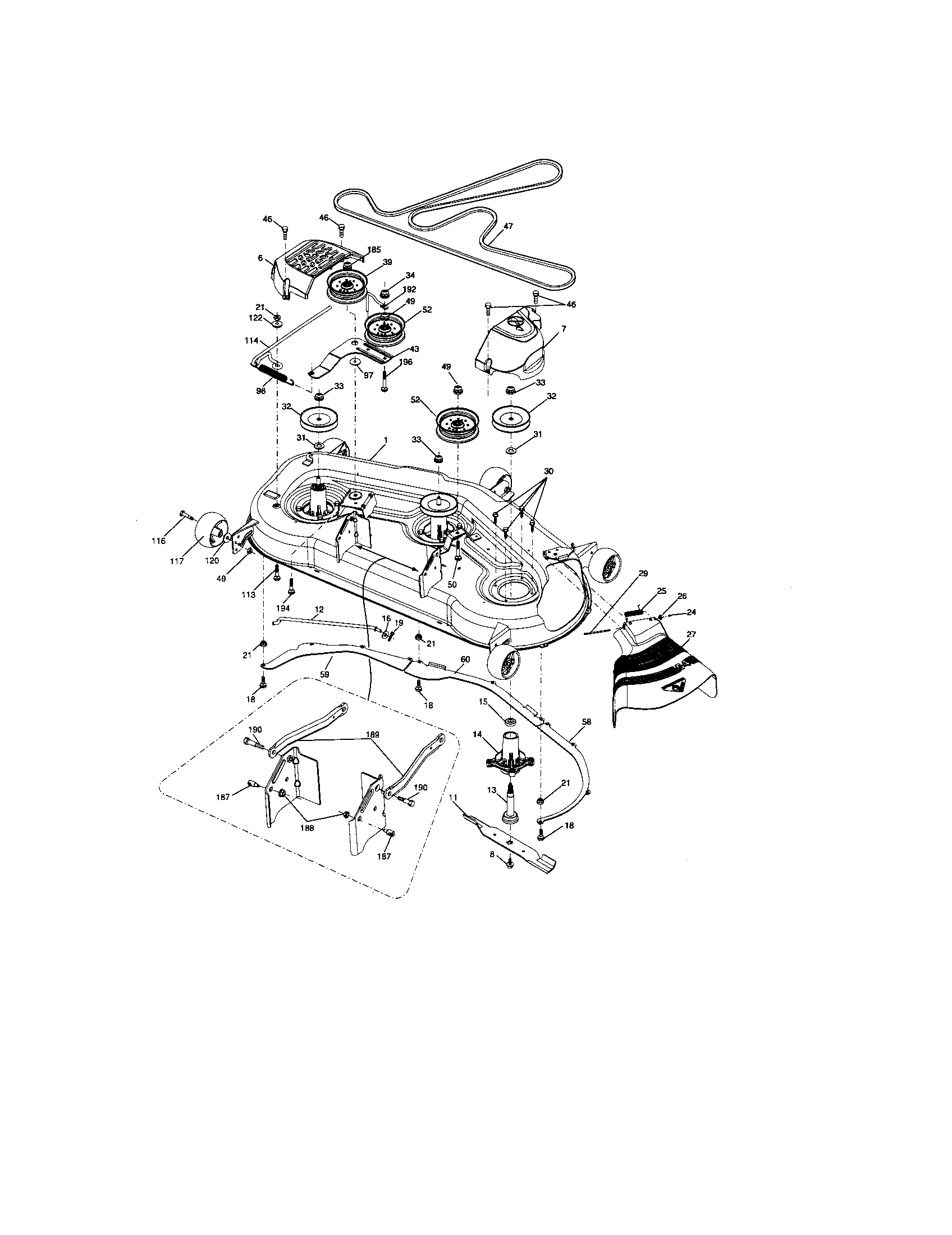 Mower Belt Craftsman Model 917 Parts Diagram Official Craftsman