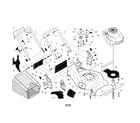 Craftsman 917370723 engine/housing/handle diagram