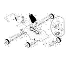 Craftsman 917370715 drive control/gear shaft/wheels diagram