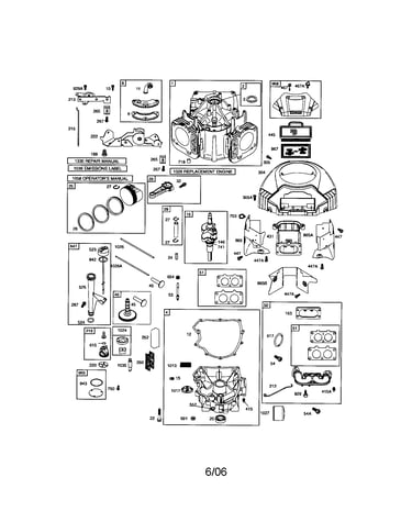 Cylinder/sump/intake manifold
