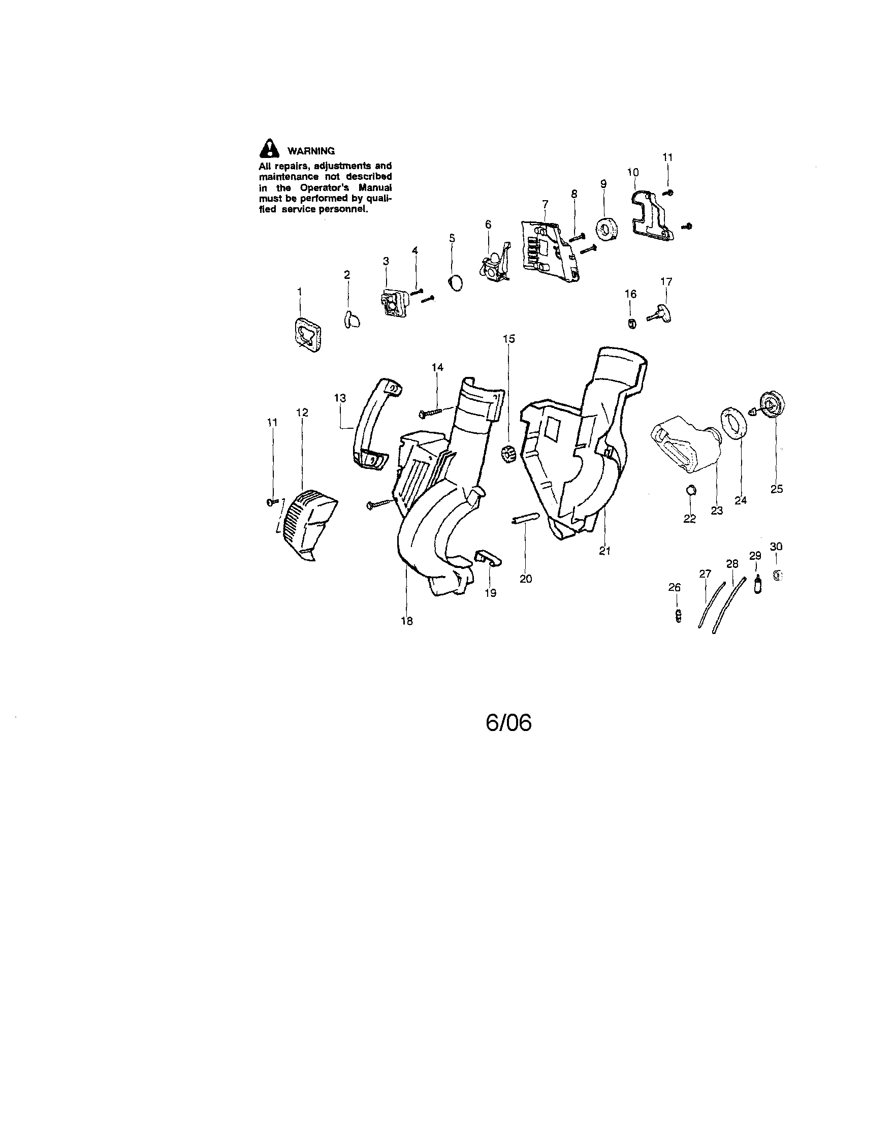Housing/handle/fuel tank