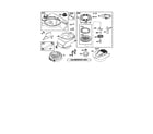 Briggs & Stratton 122K02-0680-E1 rewind starter/fuel tank diagram