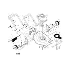 Craftsman 917371074 engine/housing/handle diagram