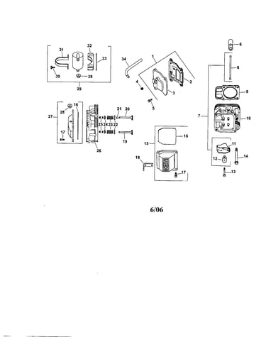 Cylinder head/valve/breather