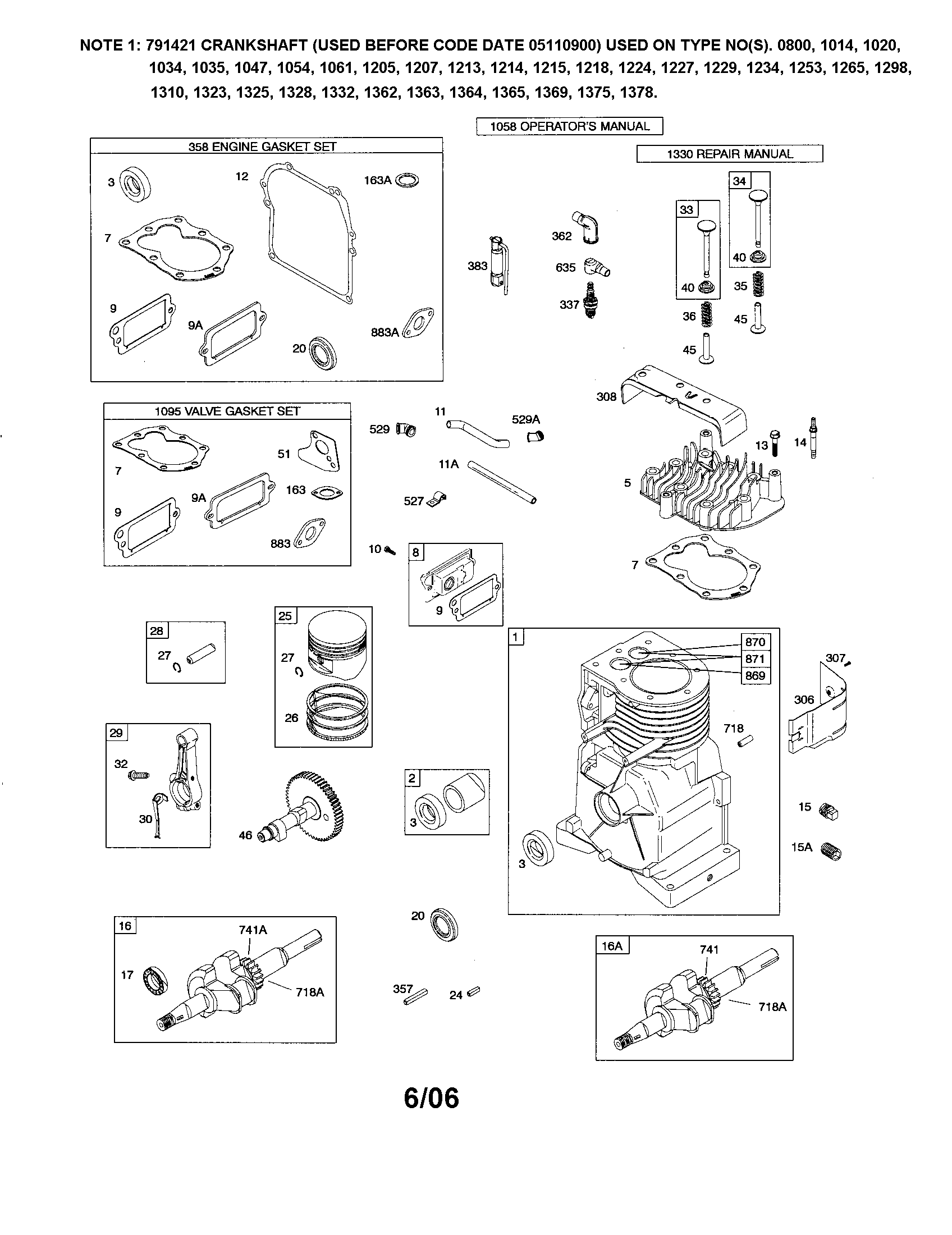 CYLINDER/CRANKSHAFT