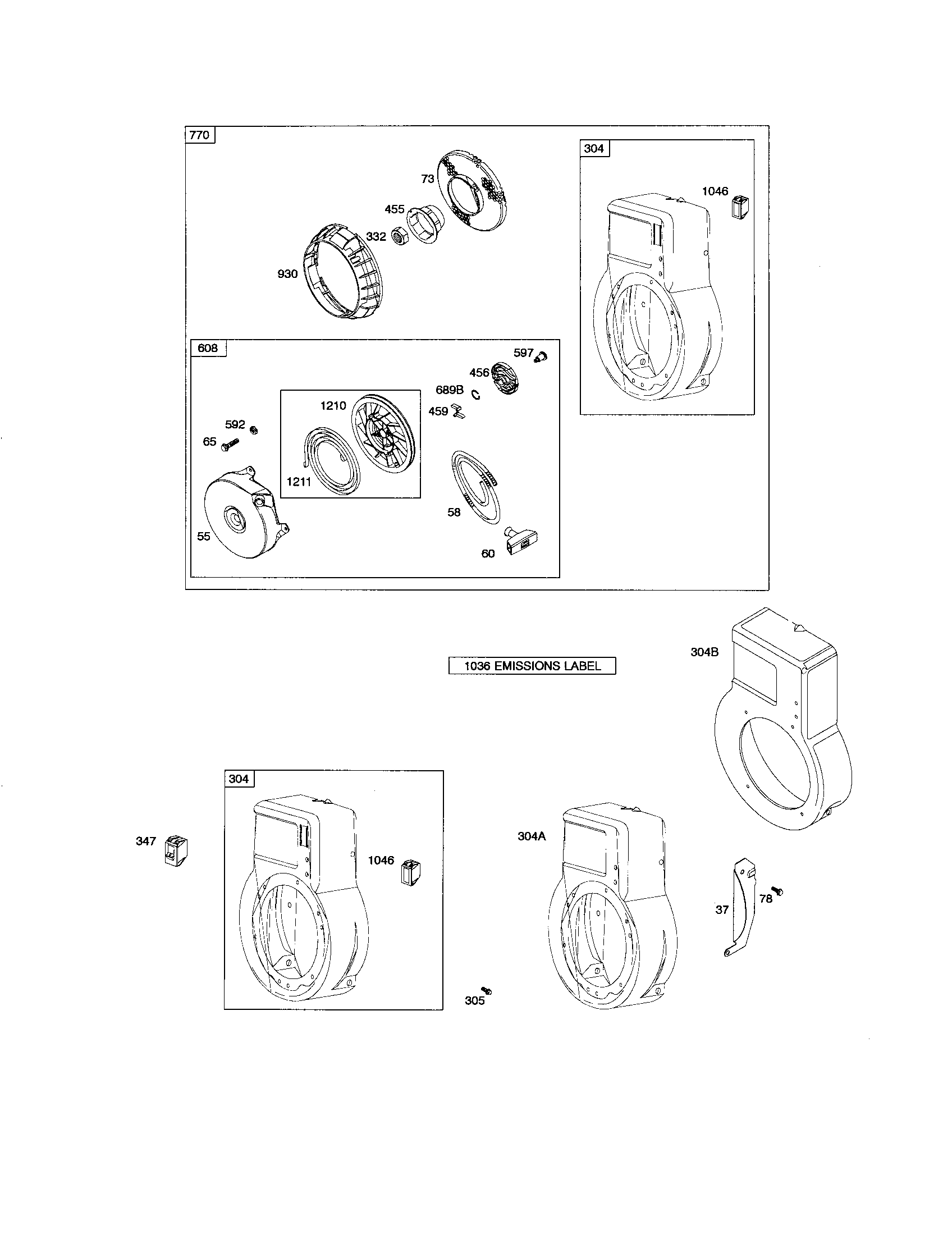 REWIND/BLOWER HOUSING KIT
