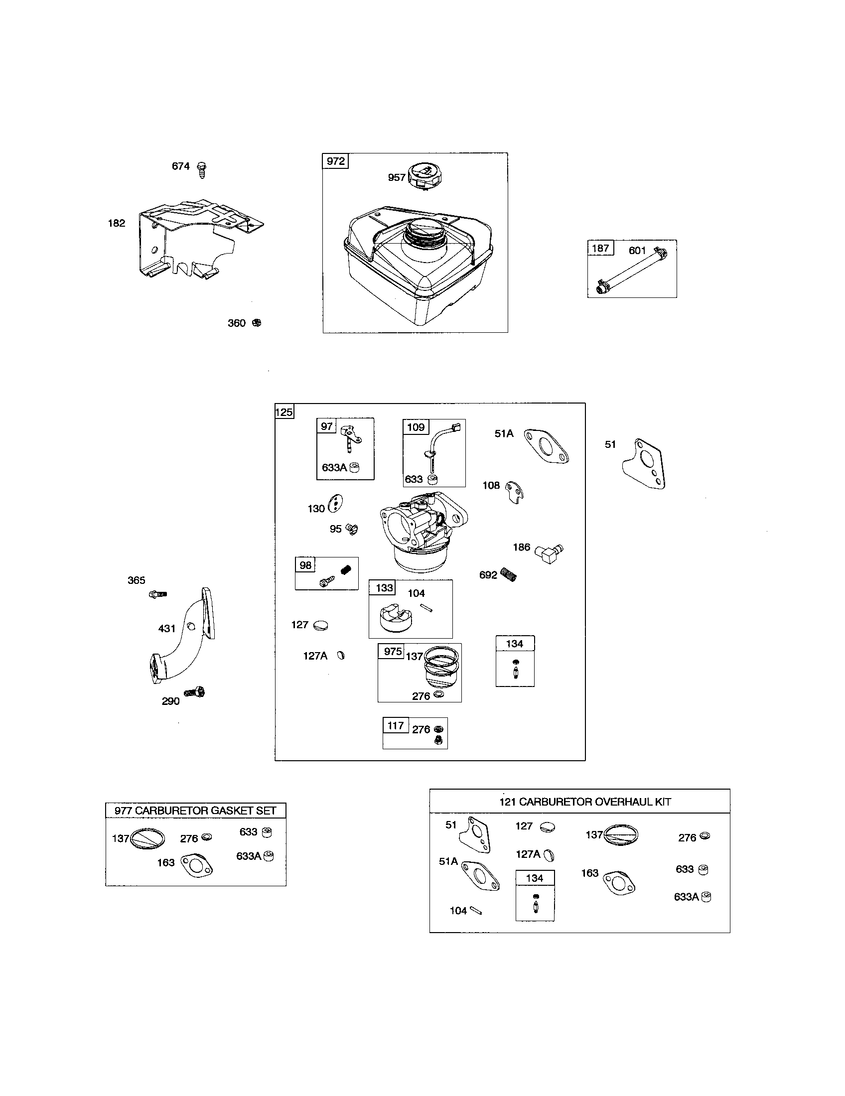 Carburetor/fuel tank