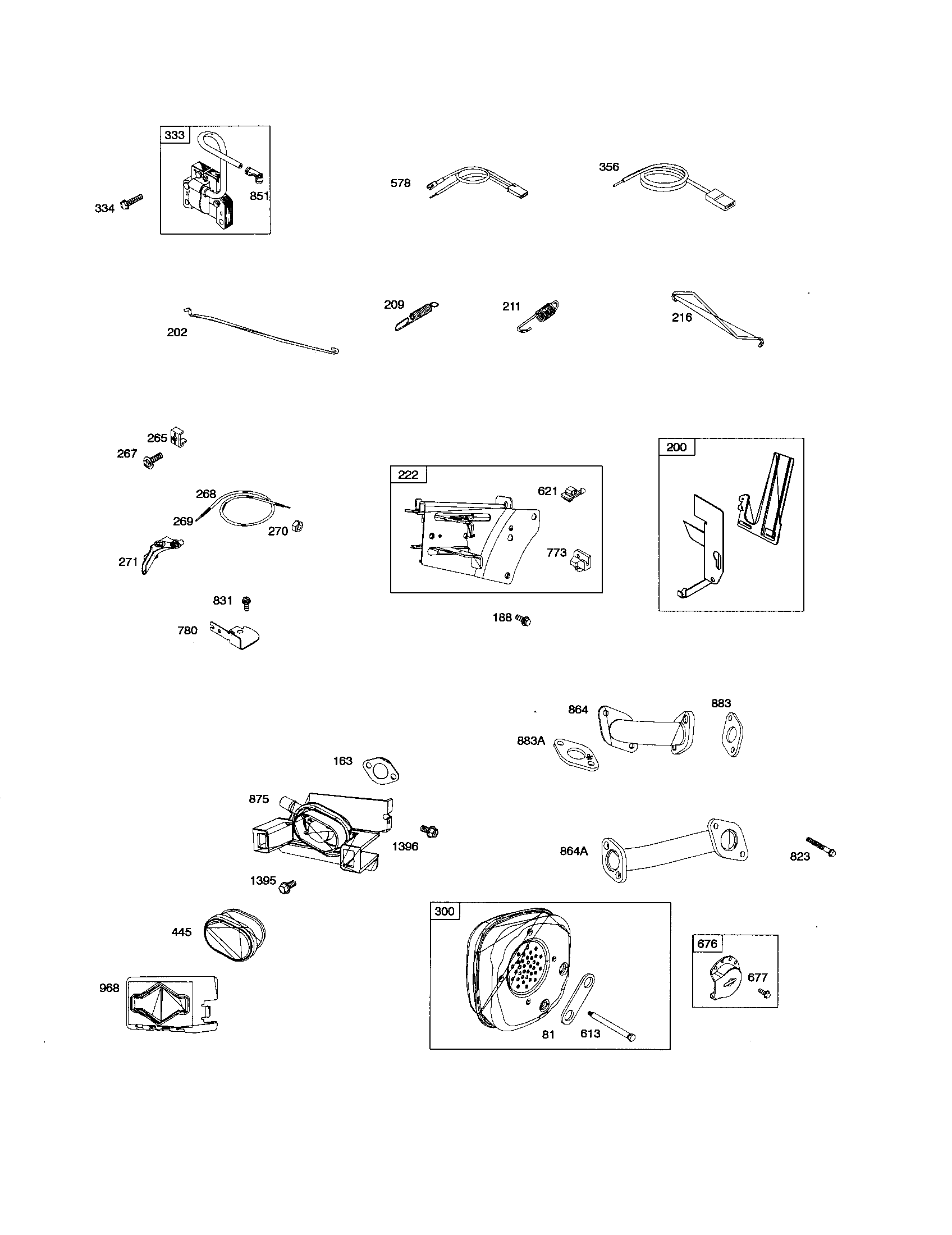 Muffler/control bracket