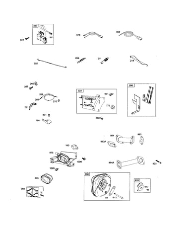 Muffler/control bracket