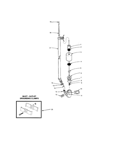 Brine valve assembly
