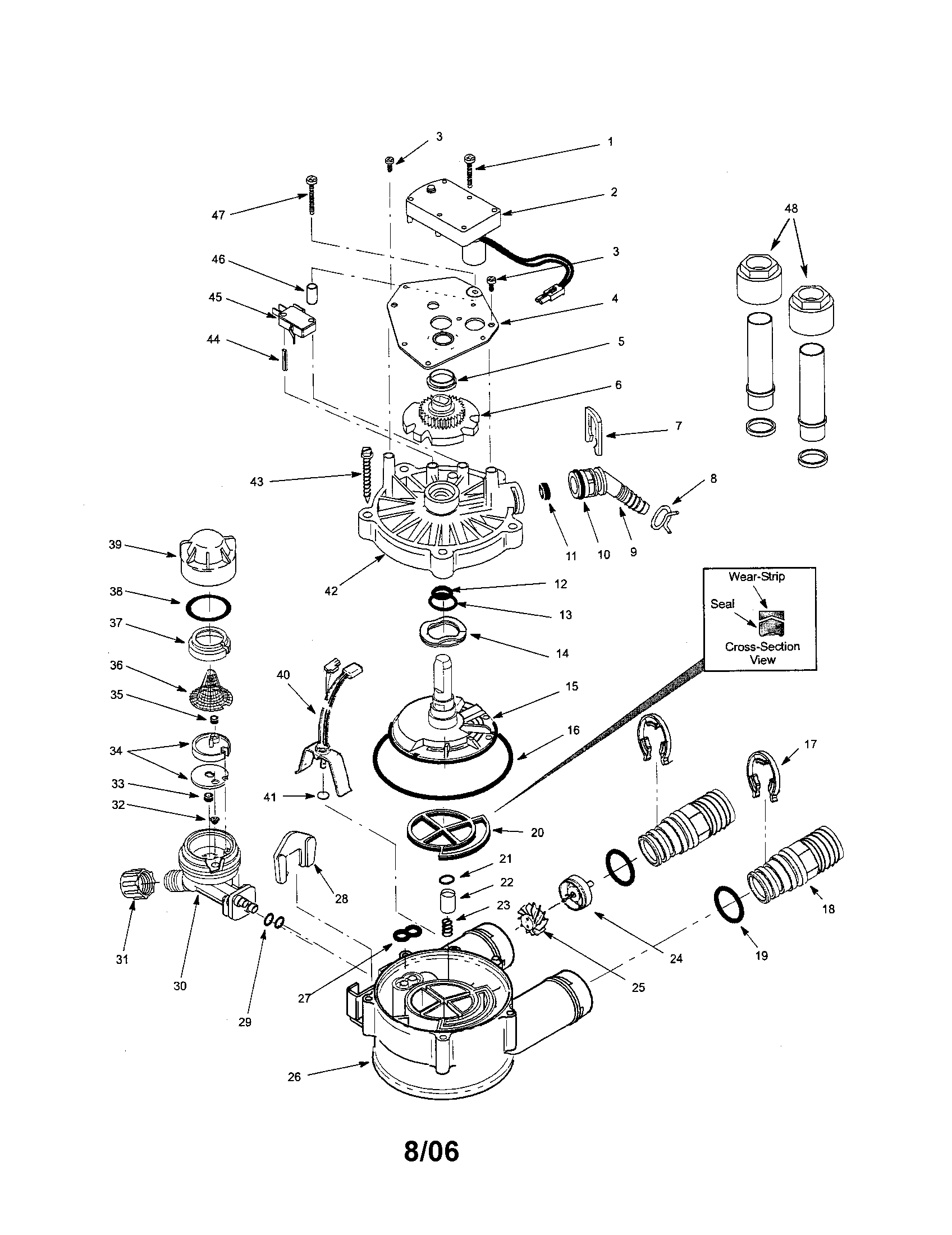 Valve body & cover/motor