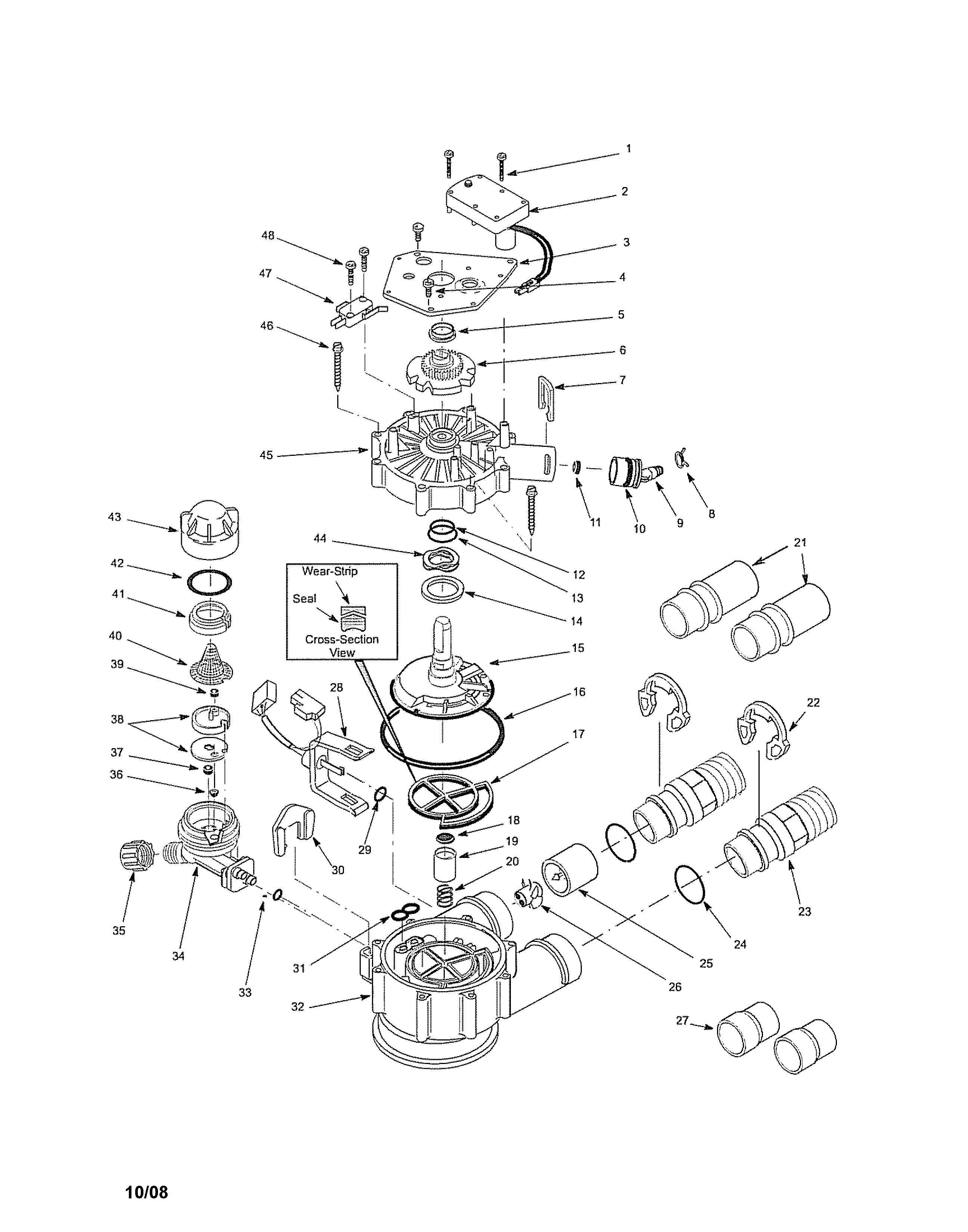 Valve body & cover/motor