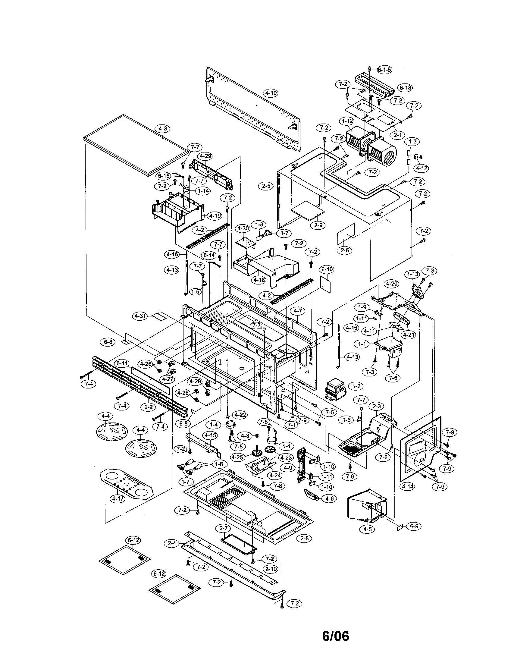 Oven and cabinet parts