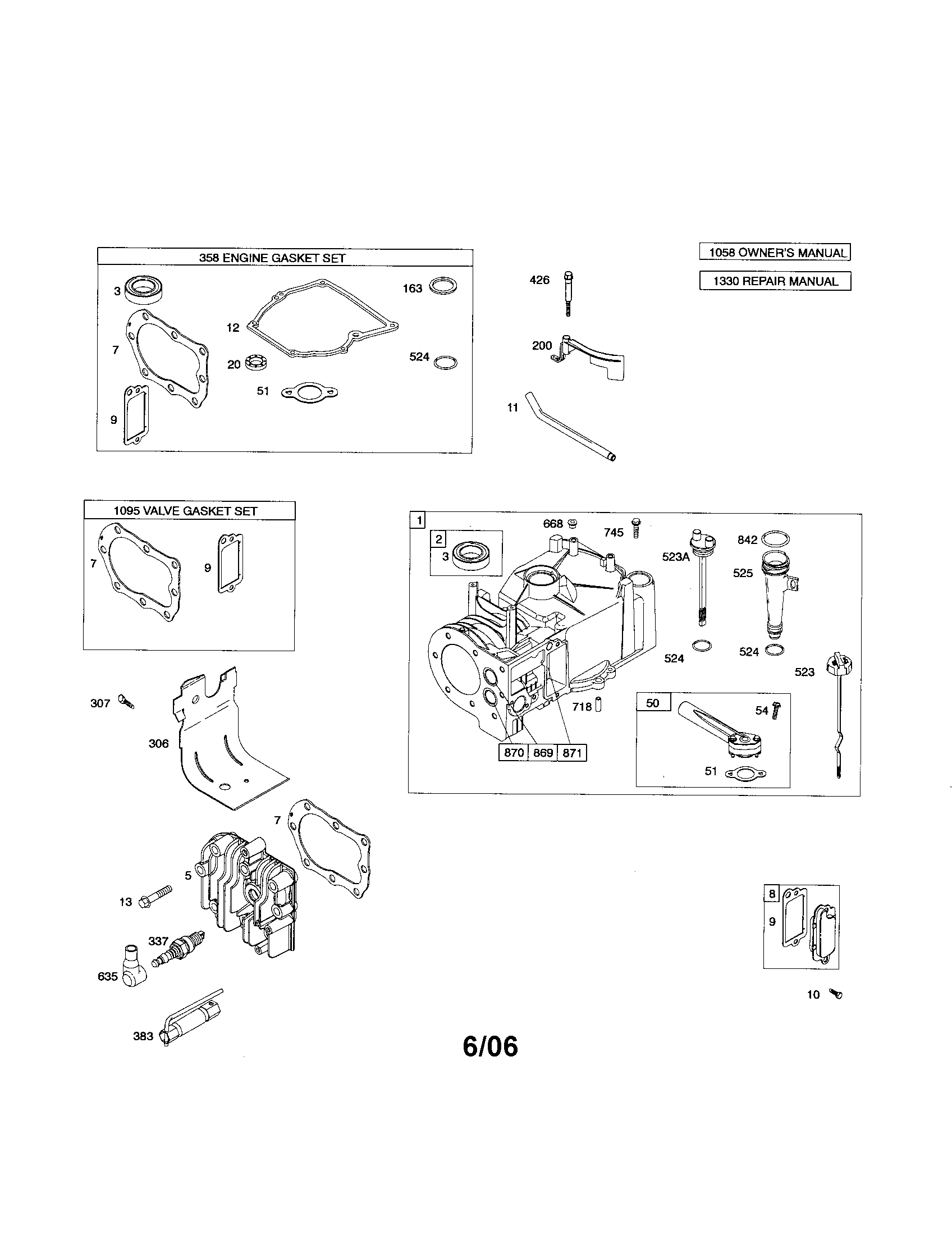 CYLINDER/ENGINE GASKET SET