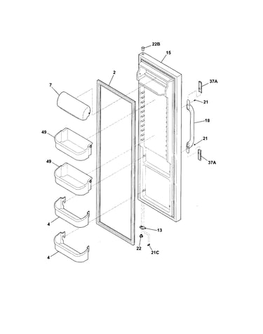 Refrigerator door