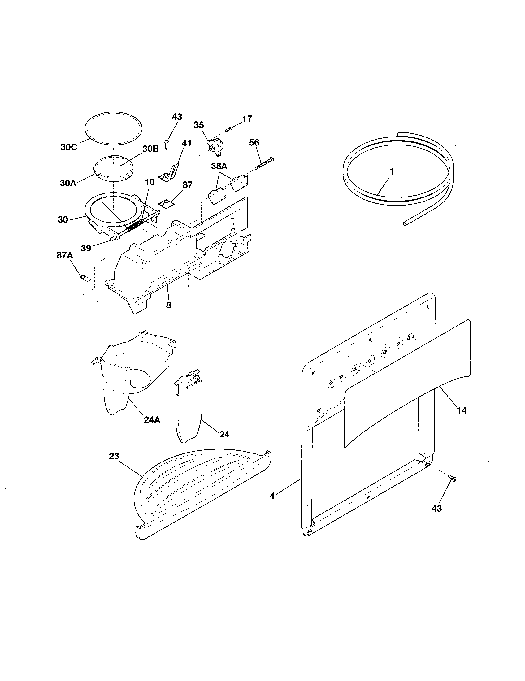 Ice & water dispenser