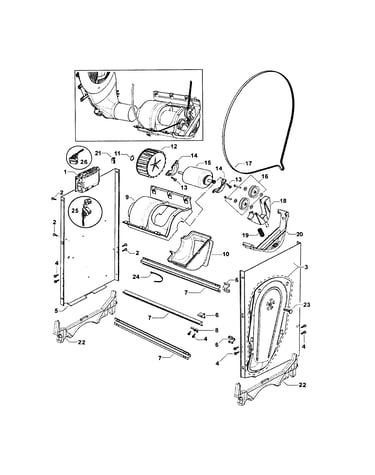 Chassis/motor assembly