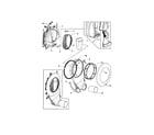 Fisher & Paykel DGGX2-96103A outlet duct diagram