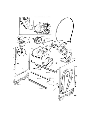 Chassis/motor assembly