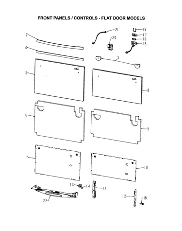Front panels/controls