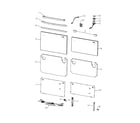 Fisher & Paykel DD603B front panels/controls: flat door diagram