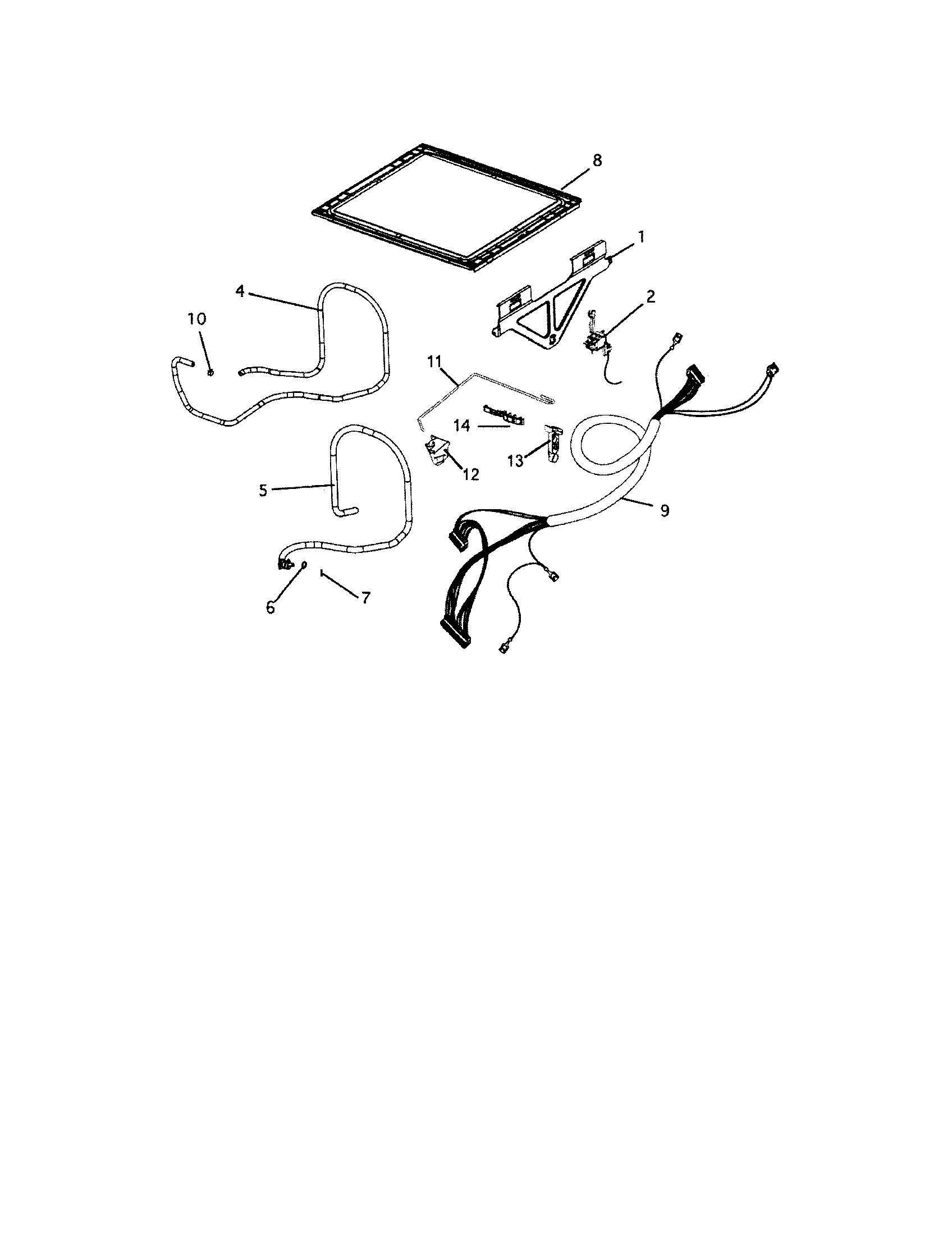 Lid and link assembly
