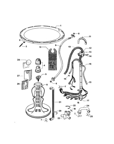 Agitator and hoses