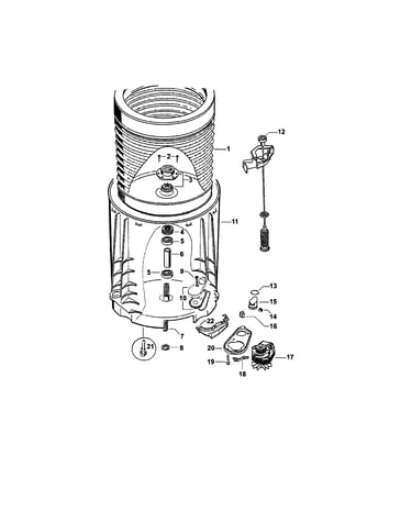 Inner & outer bowls/pump